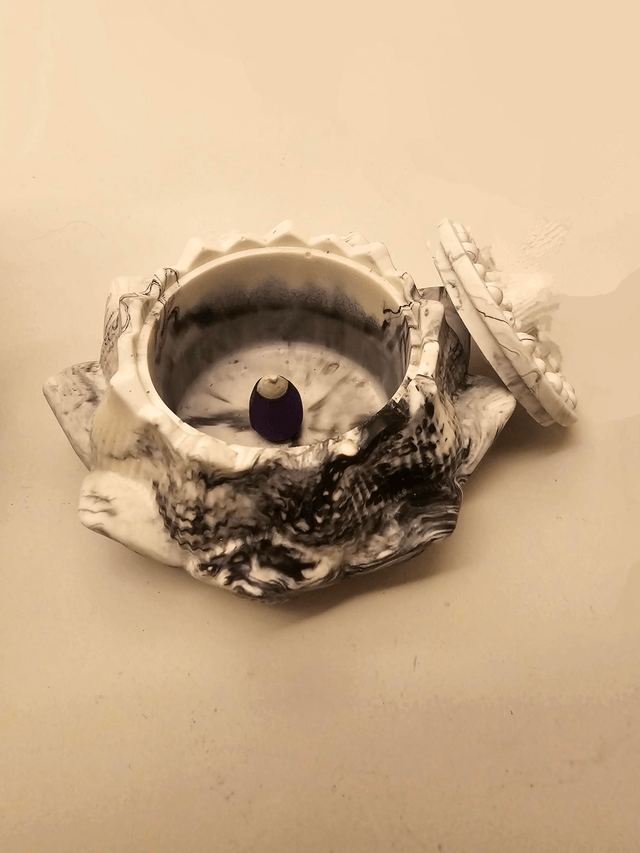 Lotus incense cone holder